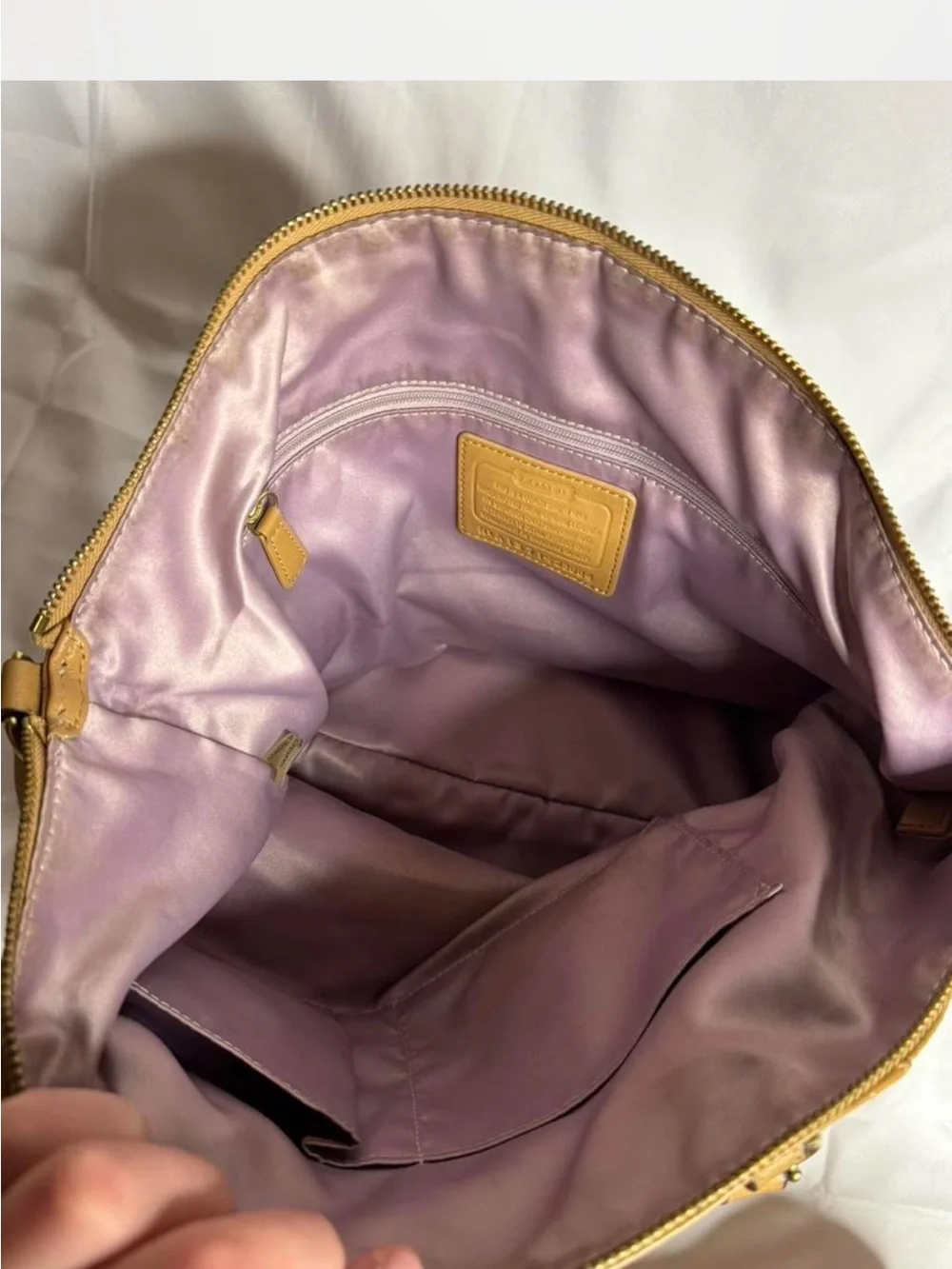 Coach Cognac Leather Top-Handle Tote